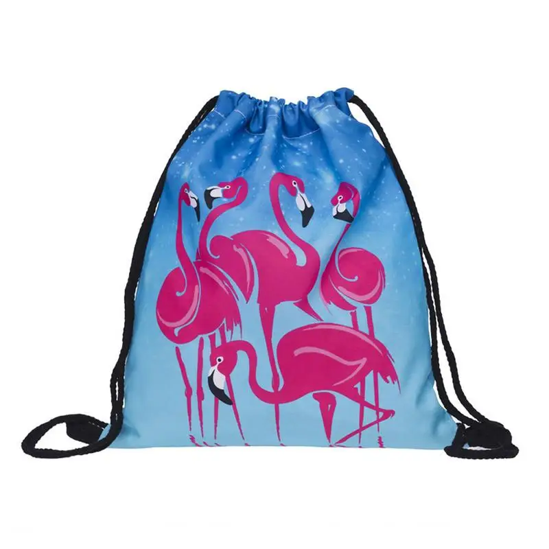 Stylish Cute Drawstring Type Travel Storage Bag Backpack Cartoon Flamingo 3D Printing Simple Pocket Lunch Boxes Snacks Organizer
Stylish Cute Drawstring Type Travel Storage Bag Backpack Cartoon Flamingo 3D Printing Simple Pocket Lunch Boxes Snacks Organizer