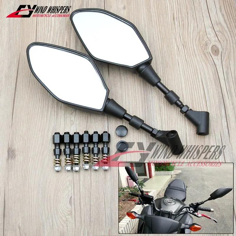 RearView Mirrors For CFMOTO 250 400 650NK For Suzuki GW250 DL250 DL650 For Ducati Monster 696 795 796 821 Z650 Z750 Z800 Z1000
RearView Mirrors For CFMOTO 250 400 650NK For Suzuki GW250 DL250 DL650 For Ducati Monster 696 795 796 821 Z650 Z750 Z800 Z1000