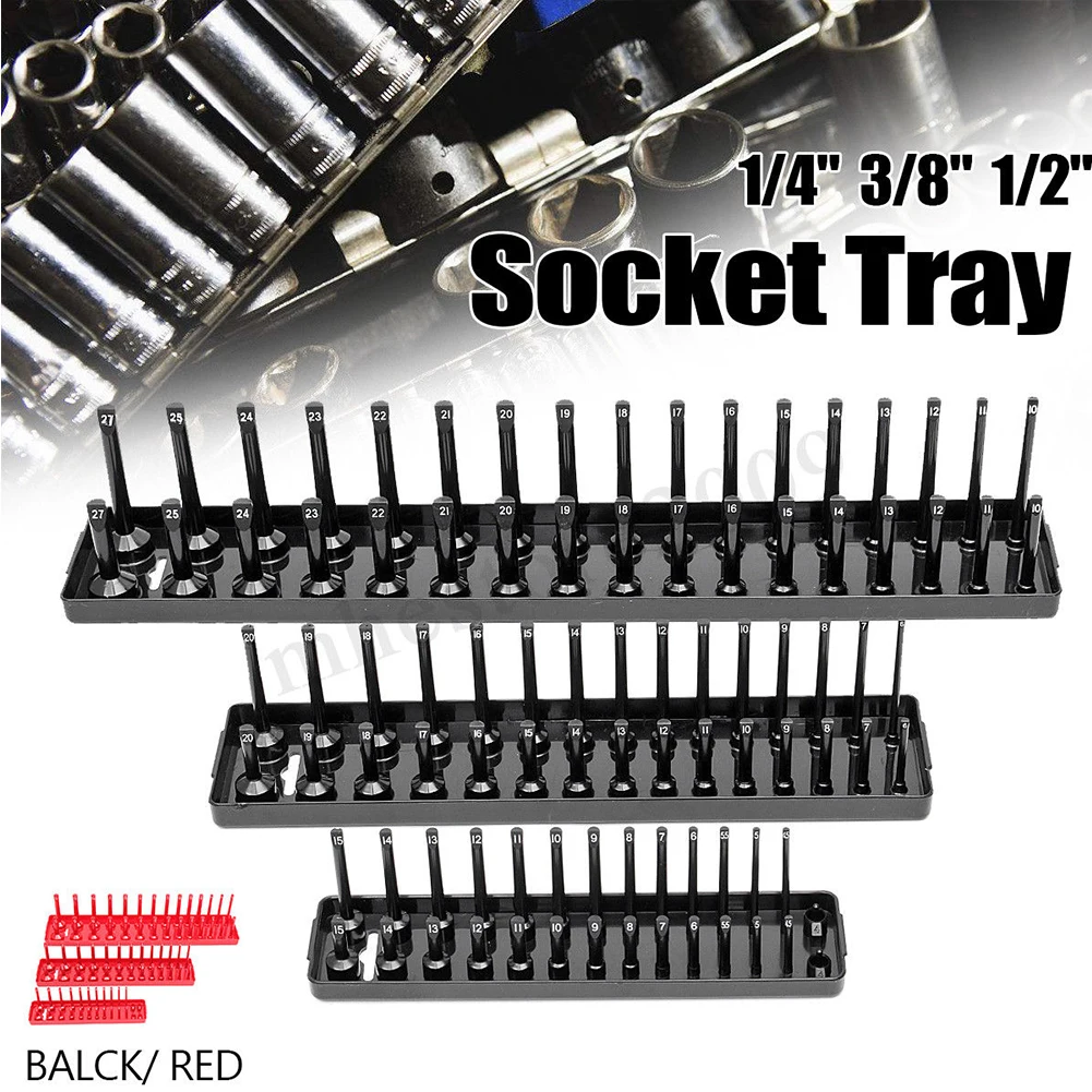 3PCS/Set Accessories Workshop Multifunctional Holder Storage Tool Socket Tray Organizer 1/4'' 3/8'' 1/2'' Metric SAE Shelf Stand
3PCS/Set Accessories Workshop Multifunctional Holder Storage Tool Socket Tray Organizer 1/4'' 3/8'' 1/2'' Metric SAE Shelf Stand