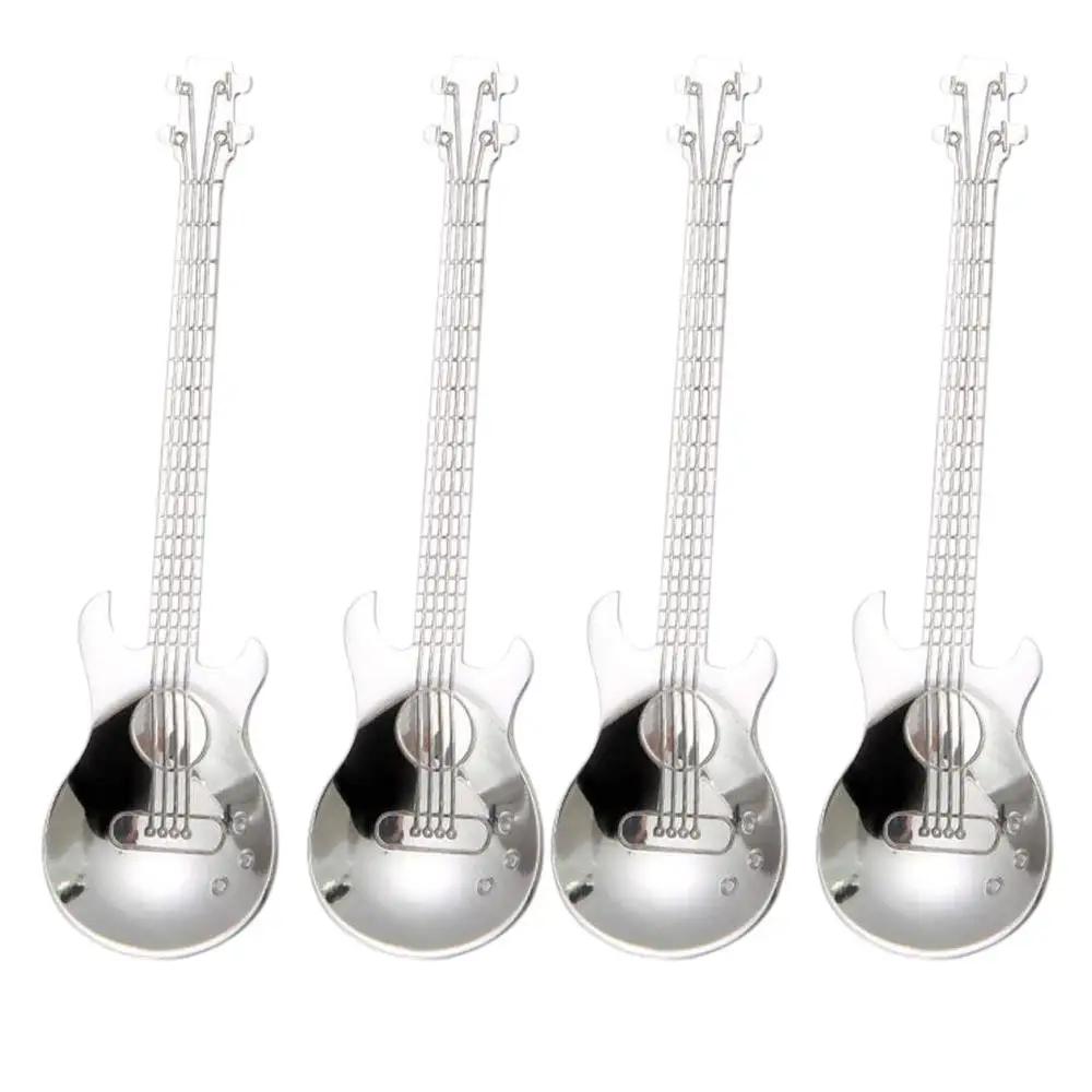 Guitar Coffee Teaspoons,4 Pcs Stainless Steel Musical Coffee Spoons Teaspoons Mixing Spoons Sugar Spoon(Silver)
Guitar Coffee Teaspoons,4 Pcs Stainless Steel Musical Coffee Spoons Teaspoons Mixing Spoons Sugar Spoon(Silver)