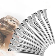 10 шт. 90 мм заколка для длинных волос Зажимы аллигатора металлические салонные аксессуары для волос из нержавеющей стали противоскользящие ...(China)