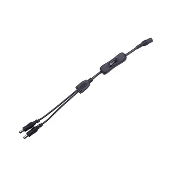 CLAITE 5.5*2.1mm One Female to Two Male Way Splitter Connector with Switch for CCTV Camera LED Strip Light DC12V
CLAITE 5.5*2.1mm One Female to Two Male Way Splitter Connector with Switch for CCTV Camera LED Strip Light DC12V