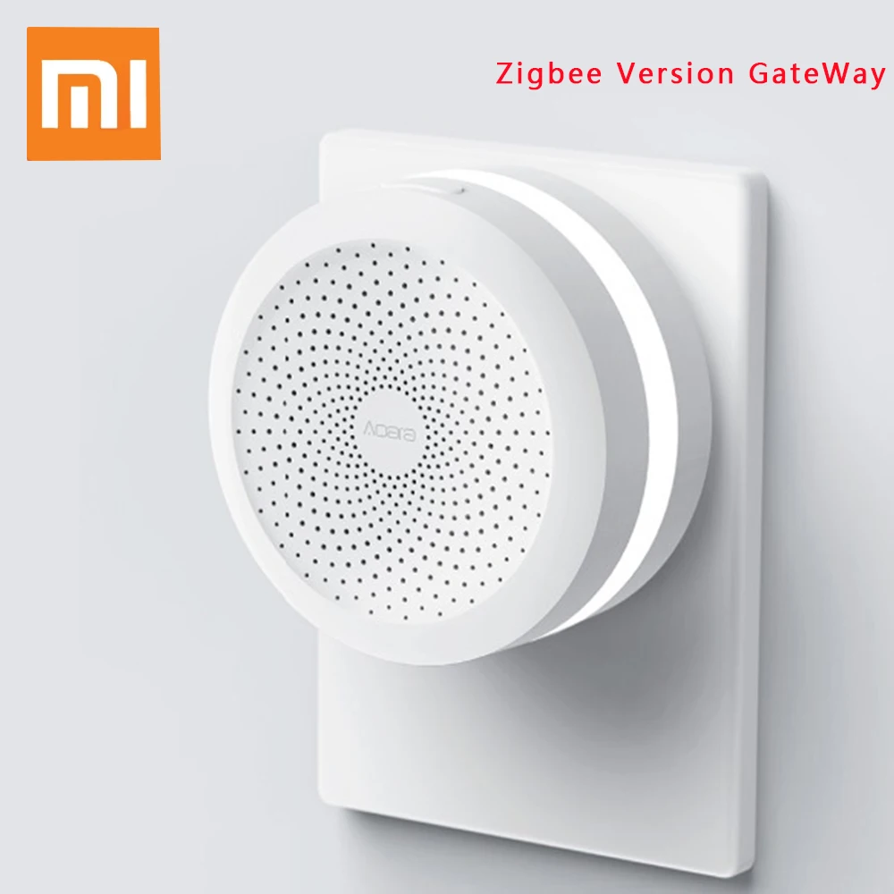 

Original Xiaomi AQara ZHWG11LM Zigbee Wireless WiFi Smart Gateway For Home Automation HOMEKIT APP Control With RGB Night Lights