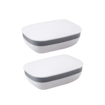 2pcs Soap Boxes Non-toxic Portable Sealed Soap Dish Box Soap Holder Soap Case for Hotel Bathroom
2pcs Soap Boxes Non-toxic Portable Sealed Soap Dish Box Soap Holder Soap Case for Hotel Bathroom