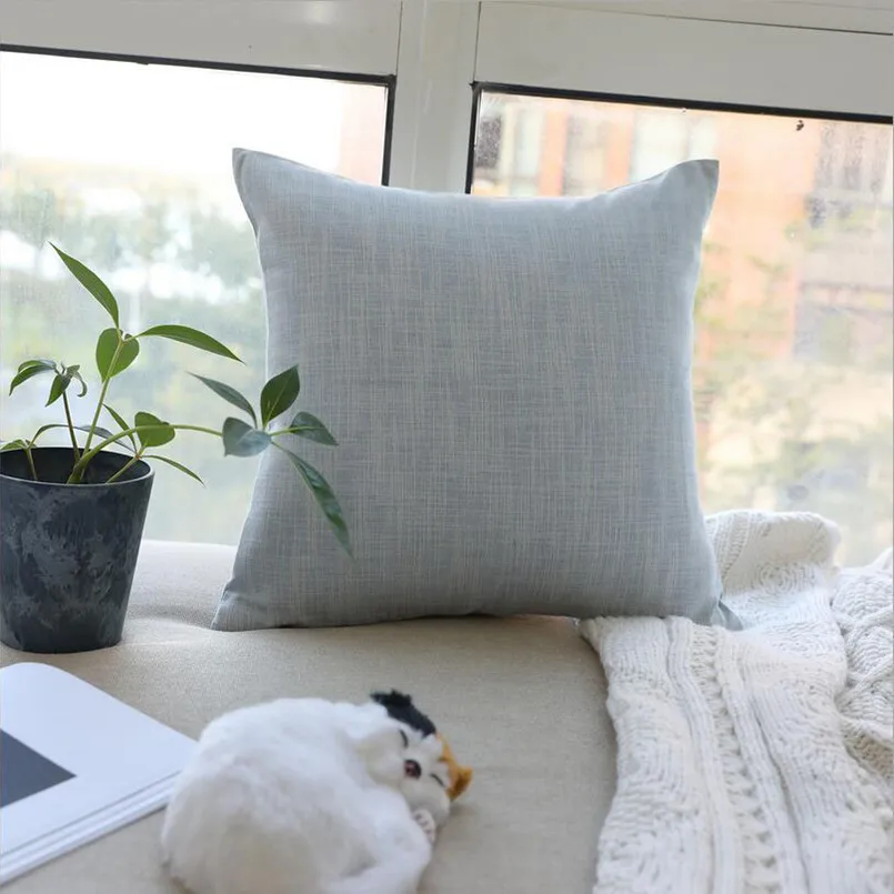 New Pillow Case Solid 45x45/60x60cm Square Pillow Cover Decorative Cotton And Linen Pillowcase Without Core For Home
New Pillow Case Solid 45x45/60x60cm Square Pillow Cover Decorative Cotton And Linen Pillowcase Without Core For Home