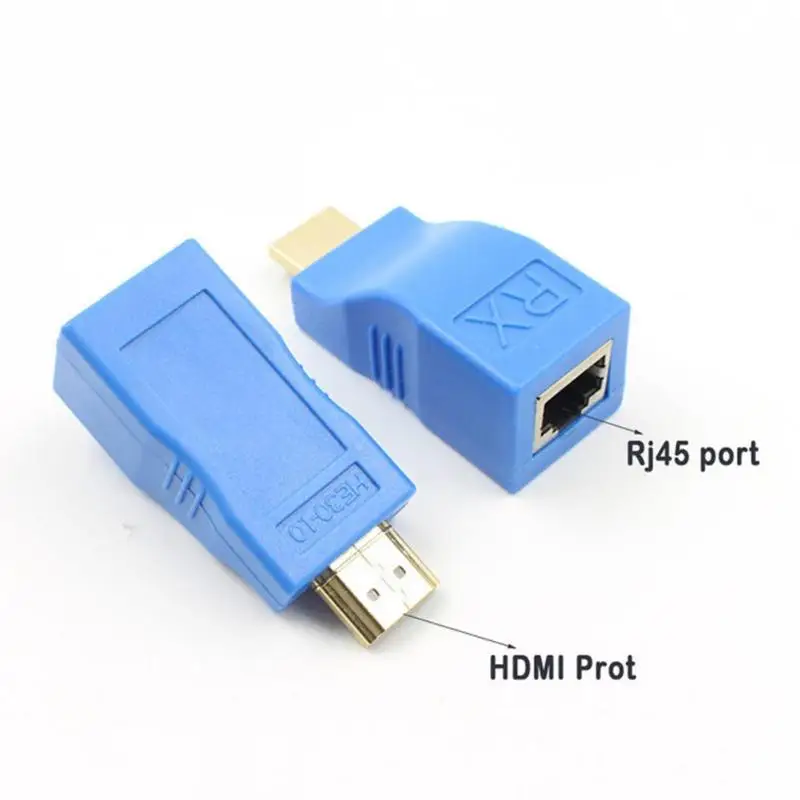 ALLOYSEED 2pcs 1080P 4K HDMI Extender to RJ45 Over Cat 5e/6 Network LAN Ethernet Adapter Blue HW for TV DVD Cables Converters
ALLOYSEED 2pcs 1080P 4K HDMI Extender to RJ45 Over Cat 5e/6 Network LAN Ethernet Adapter Blue HW for TV DVD Cables Converters