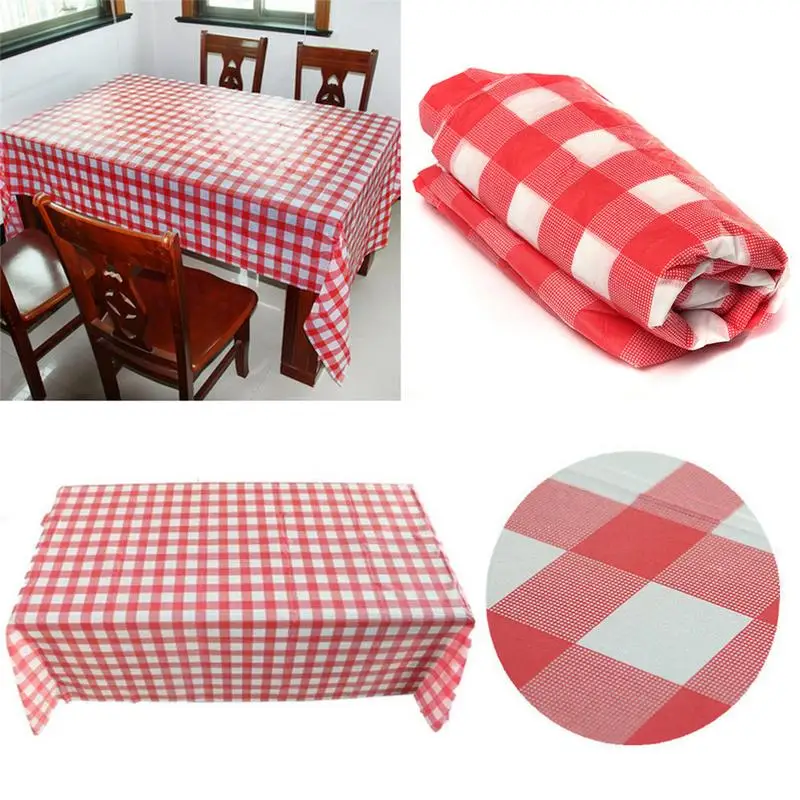 Disposable Plastic Tablecloth Red Gingham Plaid Table Cover PARTY Supplies Decoration Disposable Tablecloth
Disposable Plastic Tablecloth Red Gingham Plaid Table Cover PARTY Supplies Decoration Disposable Tablecloth