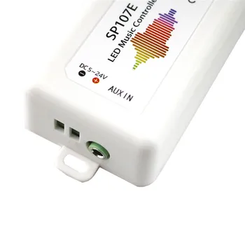 CLAITE DC5-24V SP107E RGB Music Bluetooth LED Controller for WS2812 SK6812 SK9822 Strip Light Brightness Adjustable
CLAITE DC5-24V SP107E RGB Music Bluetooth LED Controller for WS2812 SK6812 SK9822 Strip Light Brightness Adjustable