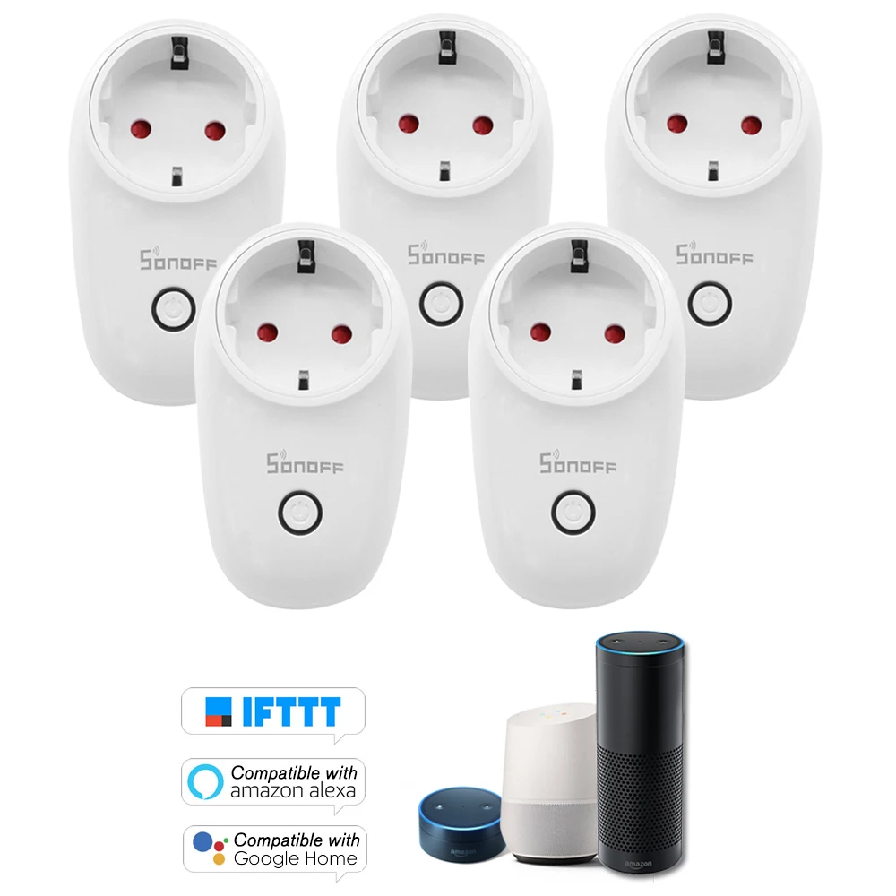 5PCS SONOFF S26 ITEAD Wifi Smart Socket Wireless Remote Control Charging Adapter Smart Home Power Sockets EU Type F Smart Time
5PCS SONOFF S26 ITEAD Wifi Smart Socket Wireless Remote Control Charging Adapter Smart Home Power Sockets EU Type F Smart Time
