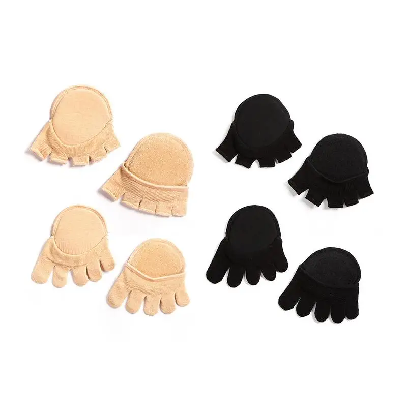 Thin Toe Socks No Heel Open Toe Sweat-absorbent Anti-slip Half Sole Sandals Socks With Invisible Forefoot Cushion Pad Foot Socks
Thin Toe Socks No Heel Open Toe Sweat-absorbent Anti-slip Half Sole Sandals Socks With Invisible Forefoot Cushion Pad Foot Socks