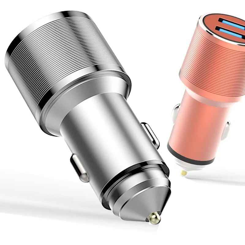 Aluminium Alloy Car USB Charger Quick Charge 3.0 Phone Charger 2 Port USB Fast Car Charger for iPhone Samsung Tablet Car-Charger
Aluminium Alloy Car USB Charger Quick Charge 3.0 Phone Charger 2 Port USB Fast Car Charger for iPhone Samsung Tablet Car-Charger