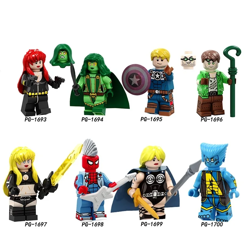 50PCS/LOT ly Building Blocks Black Widow Captain America Card Beast DIY Model Collection Children Toys
50PCS/LOT ly Building Blocks Black Widow Captain America Card Beast DIY Model Collection Children Toys