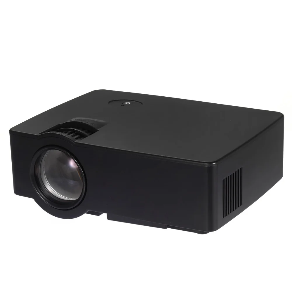 

E08 LCD Projector 1500 Lumens 800 x 480 Pixels 1080P HD Media Player with Airplay Miracast Support TF / AV / VGA / HDMI / USB