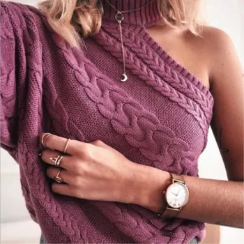 Women Long Sleeve Knitted Fluffy One Shoulder Sweater Pocket Outwear Coat Jacket
Women Long Sleeve Knitted Fluffy One Shoulder Sweater Pocket Outwear Coat Jacket