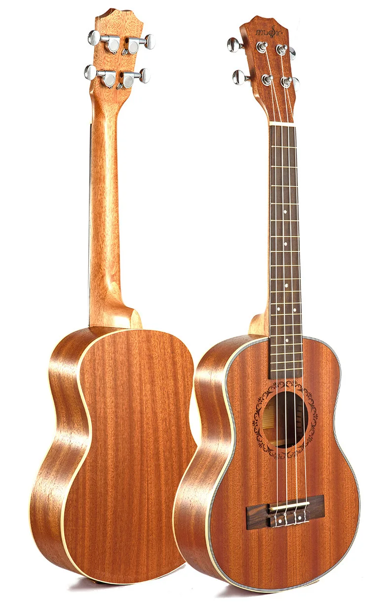 23 дюймов Гавайская четырехструнная маленькая гитара персиковый цвет сердце пять