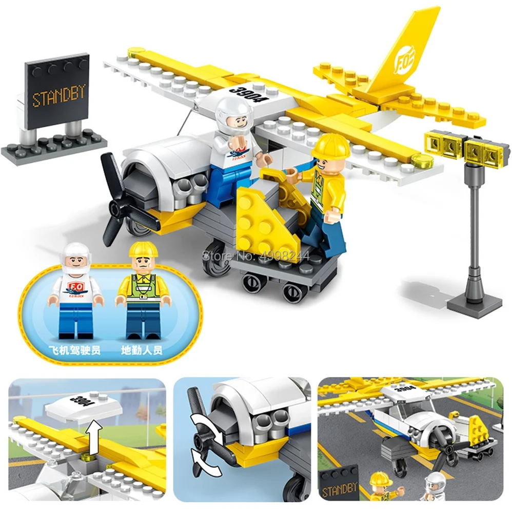 FC3904 171pcs City Terminal Airport Airplane Propeller Driven Plane Building Blocks Bricks Toy
FC3904 171pcs City Terminal Airport Airplane Propeller Driven Plane Building Blocks Bricks Toy