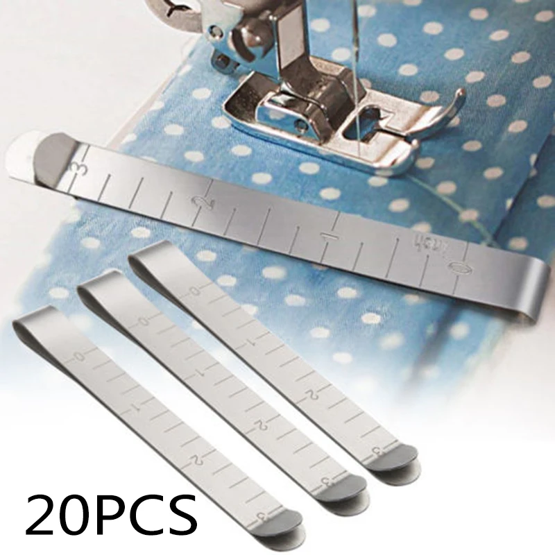 20pcs Stainless Steel Hemming Clips Measurement Ruler Sewing Quilting Clips Patchwork Fabric Quilting Craft Sewing Accessories
20pcs Stainless Steel Hemming Clips Measurement Ruler Sewing Quilting Clips Patchwork Fabric Quilting Craft Sewing Accessories