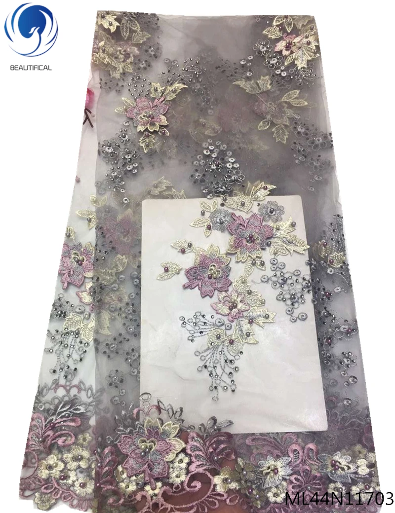 Beautifical french tulle lace fabrics with rhinestones 2019 high quality beaded Embroidered laces dress 5yards/lot ML44N117
Beautifical french tulle lace fabrics with rhinestones 2019 high quality beaded Embroidered laces dress 5yards/lot ML44N117