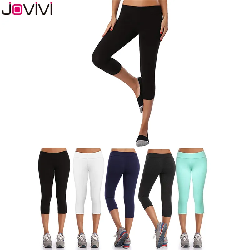 Jovivi 1 pc Women Calf-Length Pants Waist Sport Pants Solid Fitness Gym Leggings Stretch Cropped Trousers S/M/L/XL 5 Colors
Jovivi 1 pc Women Calf-Length Pants Waist Sport Pants Solid Fitness Gym Leggings Stretch Cropped Trousers S/M/L/XL 5 Colors