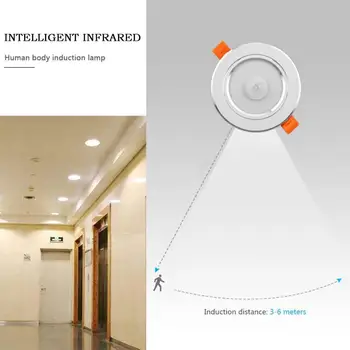 5/7/9W LED Spotlight Ceiling lLights AC85-265V Human Motion Sensor LED Ceiling Light Restaurant Bathroom Balcony Lamps Gift
5/7/9W LED Spotlight Ceiling lLights AC85-265V Human Motion Sensor LED Ceiling Light Restaurant Bathroom Balcony Lamps Gift