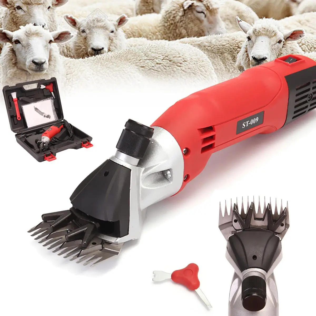 110V 500W Electric Sheep Goat Shearing Clipper Scissors Shears Farm Machine Cutter 2400r/min 60Hz US Plug
110V 500W Electric Sheep Goat Shearing Clipper Scissors Shears Farm Machine Cutter 2400r/min 60Hz US Plug