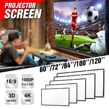 60 72 84 100 120 Inch Portable Foldable Projector Screen Wall Mounted Home Cinema Theater 3D HD Projection Screen Canvas
60 72 84 100 120 Inch Portable Foldable Projector Screen Wall Mounted Home Cinema Theater 3D HD Projection Screen Canvas