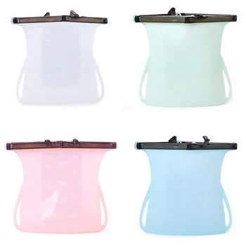 Portable Silicone Food Fresh Bag Reusable Kitchen Sealed Storage Bags Refrigerator Ziplock Pouch (White)
Portable Silicone Food Fresh Bag Reusable Kitchen Sealed Storage Bags Refrigerator Ziplock Pouch (White)