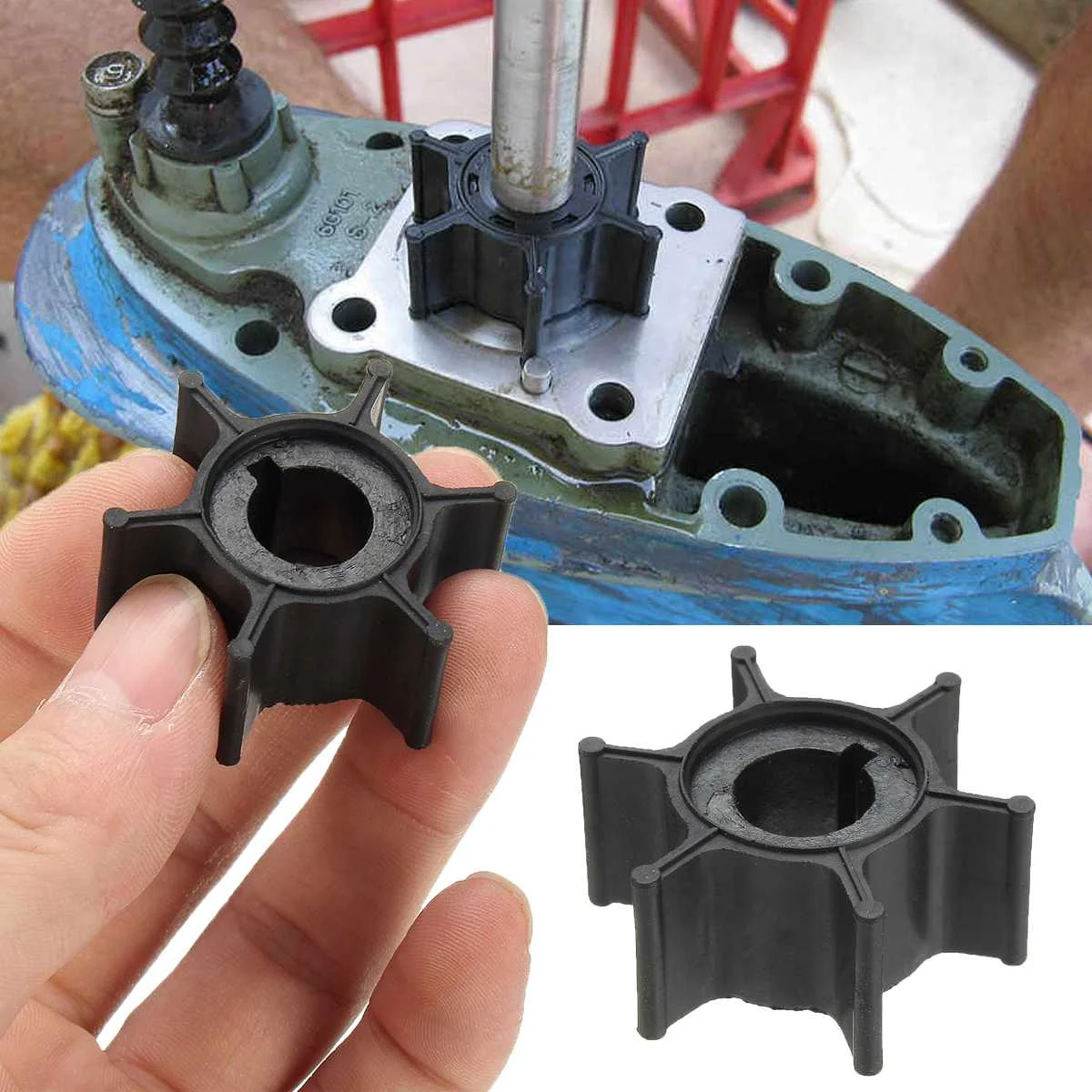 Replacement Water Pump Impeller For Yamaha 6HP Outboard Boat Motor 6G1-44352-00 Black Rubber Diameter 4cm 6 Blades Boat Parts
Replacement Water Pump Impeller For Yamaha 6HP Outboard Boat Motor 6G1-44352-00 Black Rubber Diameter 4cm 6 Blades Boat Parts