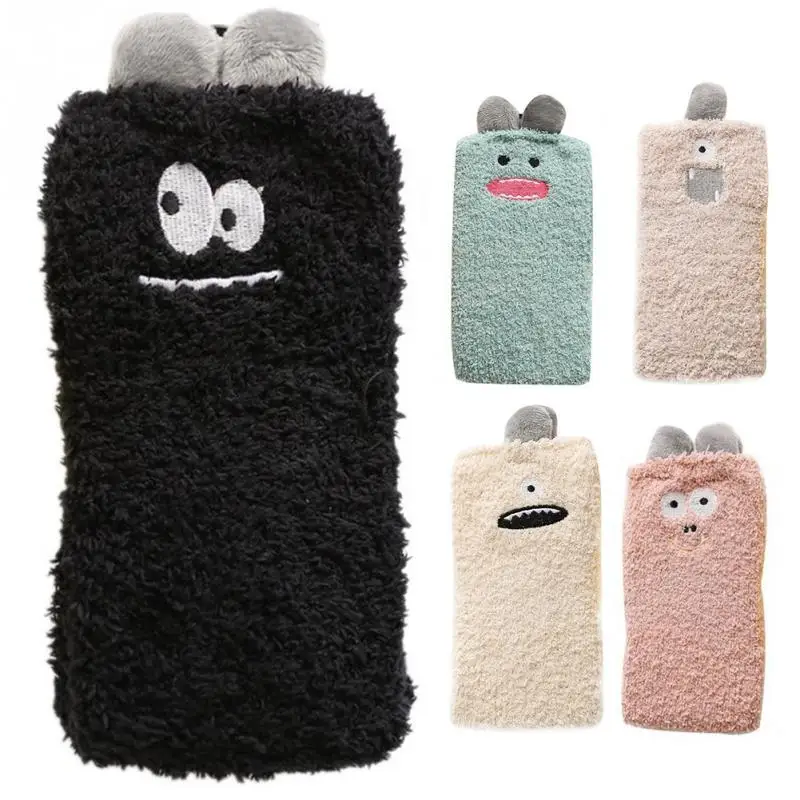 Fashion Women Long Socks Ankle Length Soft Fluffy Plush Cartoon Monster Pattern Warm Winter Socks Coral Velvet Female Socks
Fashion Women Long Socks Ankle Length Soft Fluffy Plush Cartoon Monster Pattern Warm Winter Socks Coral Velvet Female Socks
