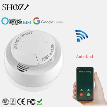 tuya smart life APP Smart home Wifi Smoke Detector Alarm Sensor Battery Powered APP Remote Control Notification Alerts
tuya smart life APP Smart home Wifi Smoke Detector Alarm Sensor Battery Powered APP Remote Control Notification Alerts