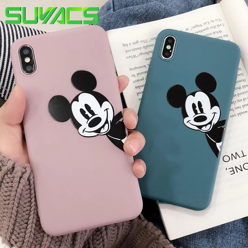 SUYACS Cute Cartoon Mouse Phone Case For iPhone XR XS Max 7 8 Plus X Solid Color Soft TPU Full Body Phone Back Cover Shell Gifts
SUYACS Cute Cartoon Mouse Phone Case For iPhone XR XS Max 7 8 Plus X Solid Color Soft TPU Full Body Phone Back Cover Shell Gifts