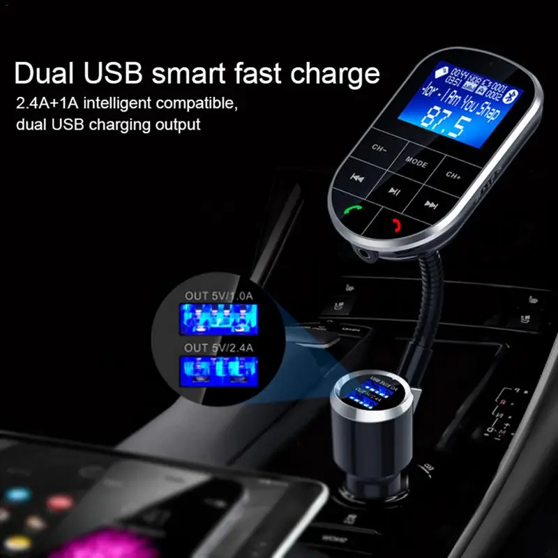 12V-24V BC37 Big Screen USB Card FM Launch Hands - Free Phone Car Lossless Music Player Car Bluetooth MP3
12V-24V BC37 Big Screen USB Card FM Launch Hands - Free Phone Car Lossless Music Player Car Bluetooth MP3