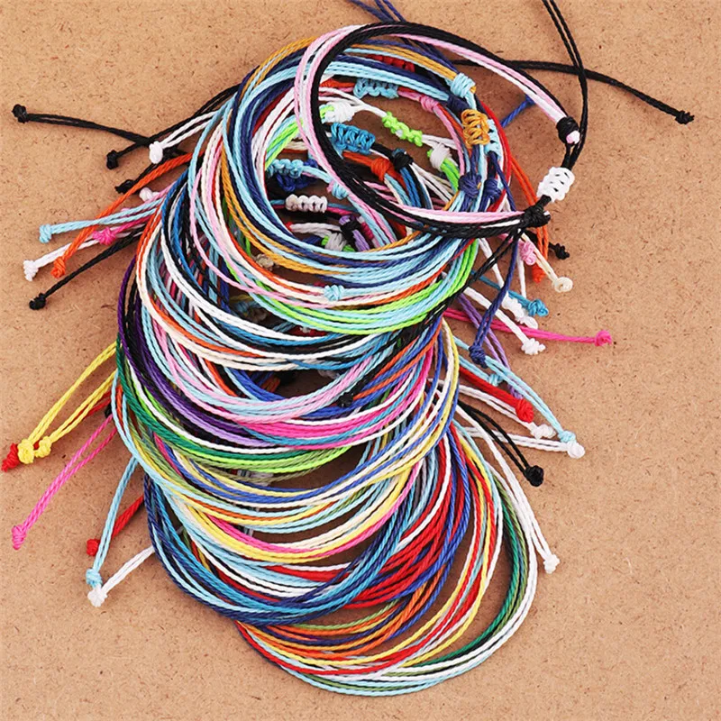Fashion Handmade Simple Multi Layer Weave Woven Rope Wax String Bracelets Strand Adjustable Bracelet For Women Girls Friendship
Fashion Handmade Simple Multi Layer Weave Woven Rope Wax String Bracelets Strand Adjustable Bracelet For Women Girls Friendship