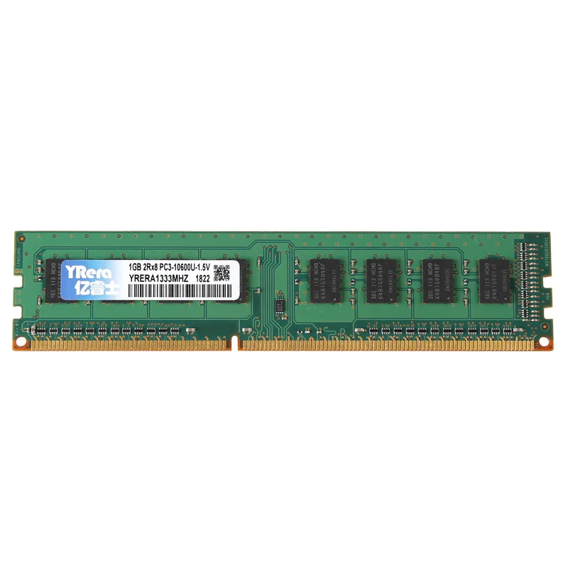 YRUIS DDR3 1G PC Ram Memory Dimm 1.5V 240pin Desktop Ram Internal Memory Ram For Computer Games Ram(1333mhz)
YRUIS DDR3 1G PC Ram Memory Dimm 1.5V 240pin Desktop Ram Internal Memory Ram For Computer Games Ram(1333mhz)