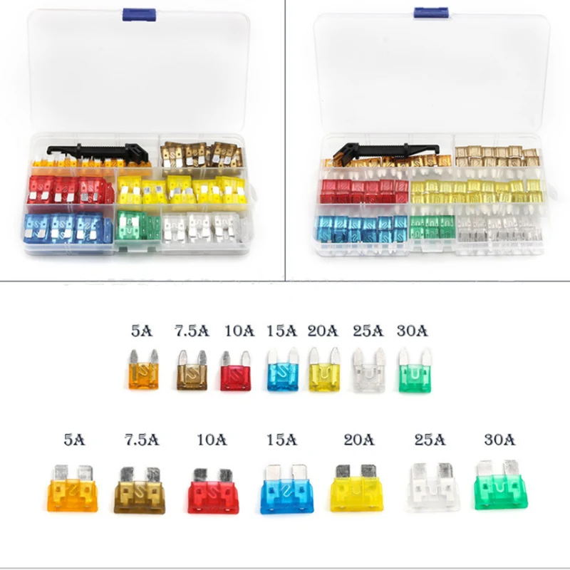 238pcs Car Fuse 5A 7.5 A 10A 15A 20A 25A 30A + Clip Amp with Plastic Box Assortment Auto Blade Fuse
238pcs Car Fuse 5A 7.5 A 10A 15A 20A 25A 30A + Clip Amp with Plastic Box Assortment Auto Blade Fuse