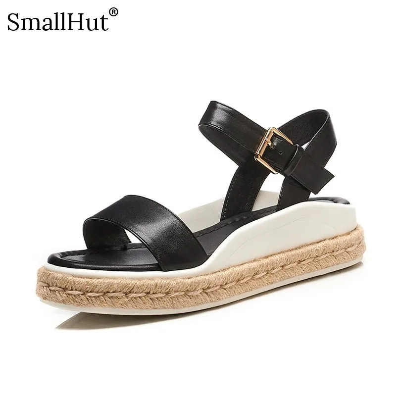 Women Platform Sandals Summer Genuine Leather New 2019 Ankle Strap Womans Casual Shoes Black White Ladies Handmade Sandal D006
Women Platform Sandals Summer Genuine Leather New 2019 Ankle Strap Womans Casual Shoes Black White Ladies Handmade Sandal D006