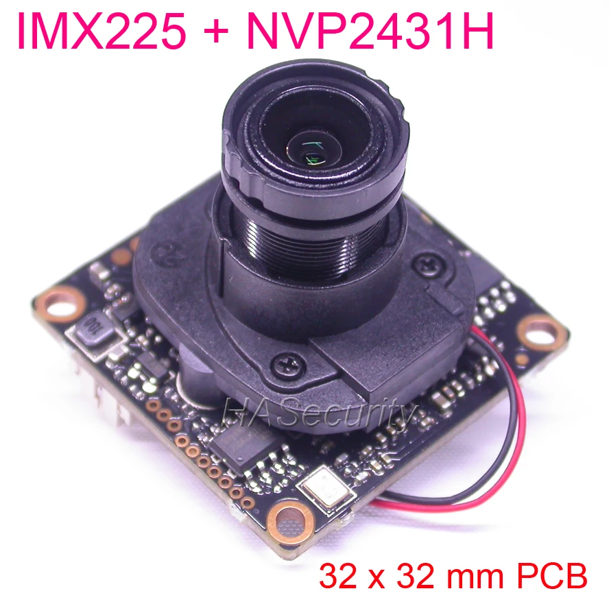 32x32mm AHD-M (720P) / CVBS 1/3" Exmor IMX225 CMOS sensor + NVP2431 CCTV camera PCB board module +OSD cable +M12 LEN +IRC (UTC)
32x32mm AHD-M (720P) / CVBS 1/3" Exmor IMX225 CMOS sensor + NVP2431 CCTV camera PCB board module +OSD cable +M12 LEN +IRC (UTC)