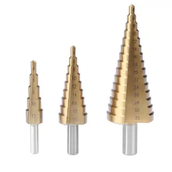 3pcs/set High Speed Steel Spiral Drill Bit Triangle Shank Hole Cutter Punching Tool Step Drill Bit Metalworking Woodworking Tool
3pcs/set High Speed Steel Spiral Drill Bit Triangle Shank Hole Cutter Punching Tool Step Drill Bit Metalworking Woodworking Tool