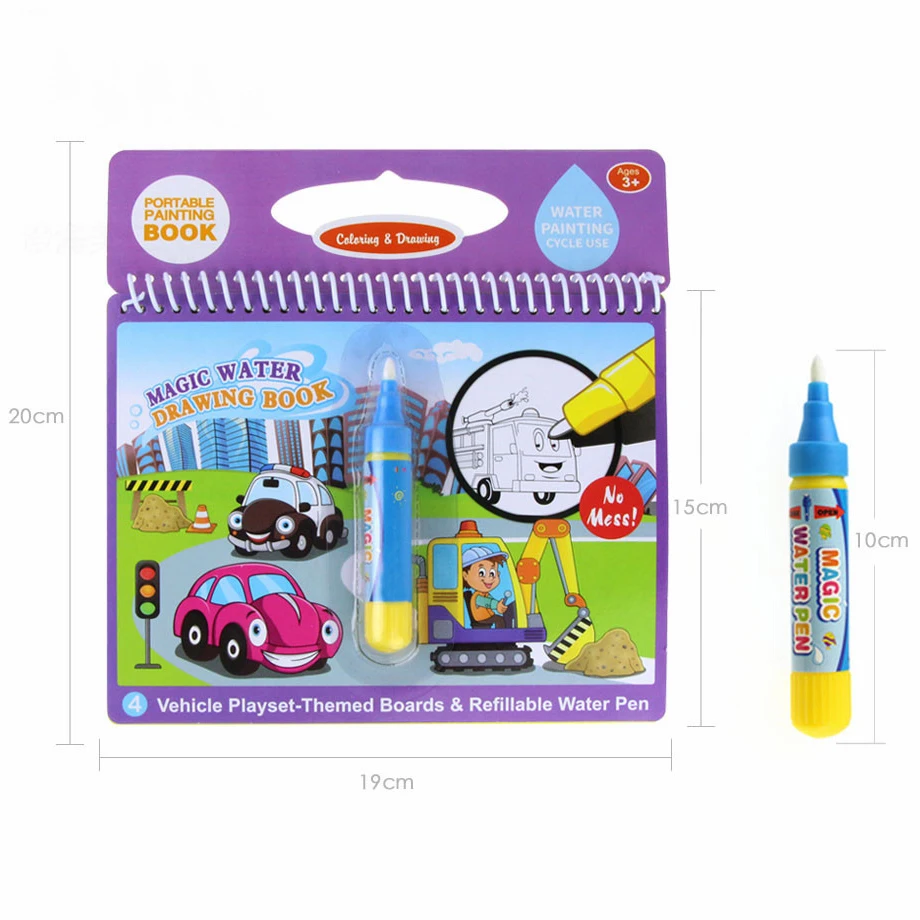Reusable Magic Water Painting Book Kids Coloring Doodle Drawing Board Toys For Children Montessori Educational Drawing Toys
Reusable Magic Water Painting Book Kids Coloring Doodle Drawing Board Toys For Children Montessori Educational Drawing Toys