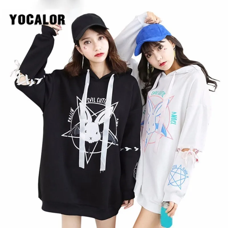 Spring Hooded Sweatshirt Lace Up Harajuku Lolita Cartoon Womens Hoodies Women 2019 Fashion Cosplay Hoody Streetwear Tracksuit
Spring Hooded Sweatshirt Lace Up Harajuku Lolita Cartoon Womens Hoodies Women 2019 Fashion Cosplay Hoody Streetwear Tracksuit