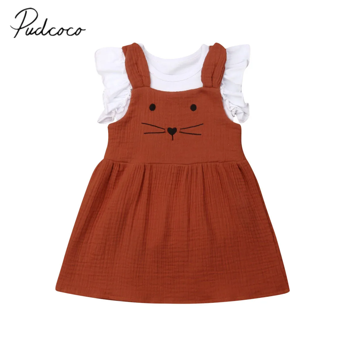 2019 Baby Summer Clothing 0-24M Newborn Infant Baby Girls Clothes Sets Ruffle Romper Tops Cat Overall Dress 2pcs Cute Outfits
2019 Baby Summer Clothing 0-24M Newborn Infant Baby Girls Clothes Sets Ruffle Romper Tops Cat Overall Dress 2pcs Cute Outfits