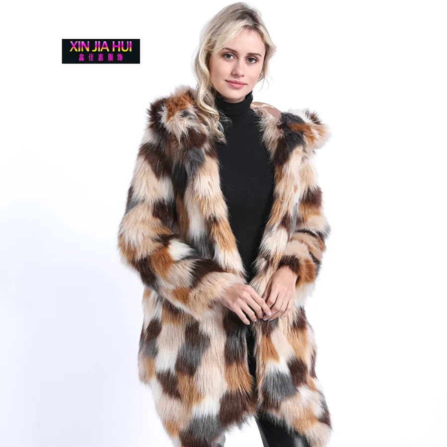 Fur Coat women Fake fur in the long coat comfortable and warm winter Fox Hair Collision Leather Loose Stitching Color Fur Coat
Fur Coat women Fake fur in the long coat comfortable and warm winter Fox Hair Collision Leather Loose Stitching Color Fur Coat