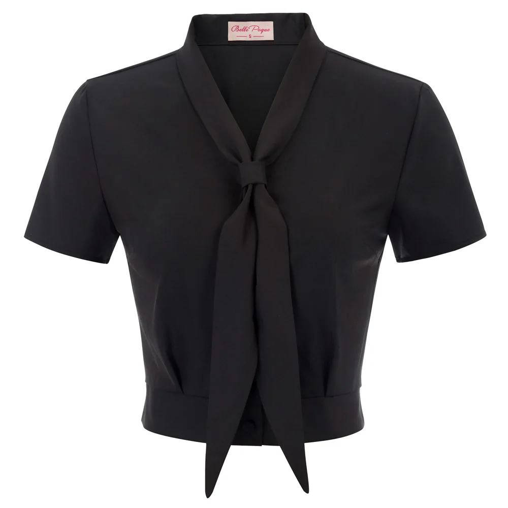 BP camisas mujer Women shirts Retro Vintage black/Ivory Short Sleeve Roll Style Collar tops ladies Button Placket elegant blouse
BP camisas mujer Women shirts Retro Vintage black/Ivory Short Sleeve Roll Style Collar tops ladies Button Placket elegant blouse