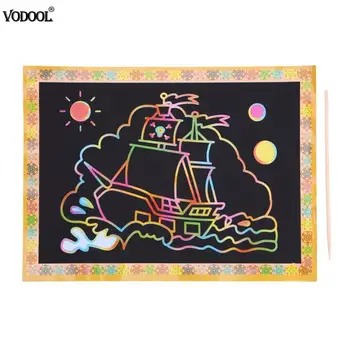 A4 DIY Scraping Drawing Card Single Side Use Children Painting Learning Scratch Card Paper with Wooden Pen Learning Scratch Book
A4 DIY Scraping Drawing Card Single Side Use Children Painting Learning Scratch Card Paper with Wooden Pen Learning Scratch Book
