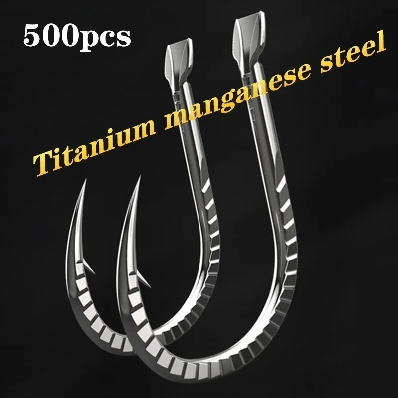 500pcs Fishing Hooks 2019 New Super Powerful Titanium Alloy Japan Fishhooks Carp Needles Saltwater Barbed Barbless Assist Jigs
500pcs Fishing Hooks 2019 New Super Powerful Titanium Alloy Japan Fishhooks Carp Needles Saltwater Barbed Barbless Assist Jigs