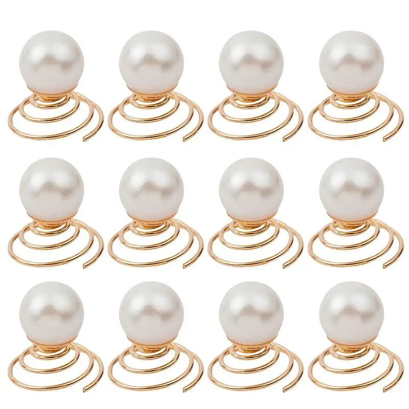 12pcs Hair Pins Metal Coil Spiral Imitation Twister Hair Pin Accessories Hair Grips for Wedding Party Prom
12pcs Hair Pins Metal Coil Spiral Imitation Twister Hair Pin Accessories Hair Grips for Wedding Party Prom