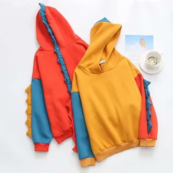 2018 Autumn Hoody Cartoon Dinosaur Cute Girls Hoodies Casual Drop-Shoulder Hooded Sweatshirts Women Patchwork Loose Pullovers
2018 Autumn Hoody Cartoon Dinosaur Cute Girls Hoodies Casual Drop-Shoulder Hooded Sweatshirts Women Patchwork Loose Pullovers