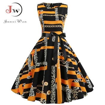 Sleeveless Summer Dress Women Floral Print Elegant Vintage Dress Big Swing Rockabilly Party Dresses Vestido Plus Size
Sleeveless Summer Dress Women Floral Print Elegant Vintage Dress Big Swing Rockabilly Party Dresses Vestido Plus Size