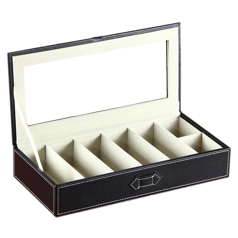 5-Slot Eyeglass Sunglass Glasses Organizer Collector - Crocodile Faux Leather Storage Case Box (Black)
5-Slot Eyeglass Sunglass Glasses Organizer Collector - Crocodile Faux Leather Storage Case Box (Black)