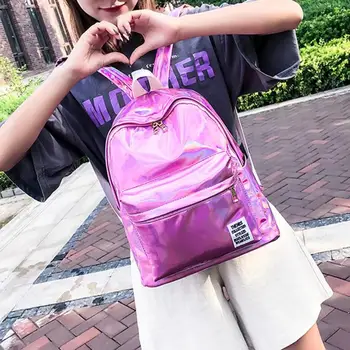 Street Women Lady Girls Hologram Laser PVC Travel Backpacks Female Teenage Girls Zipper Casual Shoulder School Travel Bags Gift
Street Women Lady Girls Hologram Laser PVC Travel Backpacks Female Teenage Girls Zipper Casual Shoulder School Travel Bags Gift